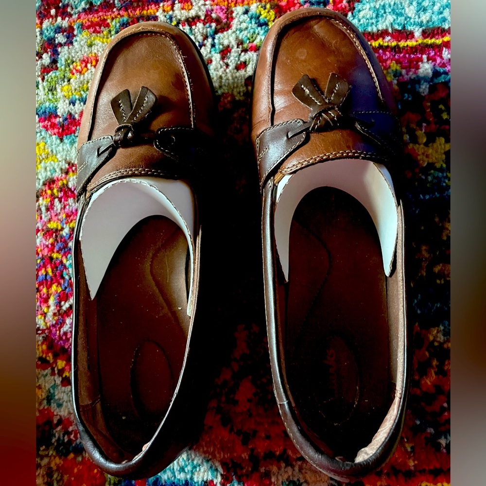 CLARKS ASHLAND BUBBLE LOAFERS EUC 11W